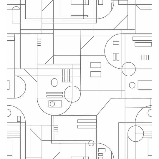 RoomMates Star Wars R2D2 Geometric Peel & Stick Wallpaper in White/Gray | 18" x 18.86ft | Michaels®